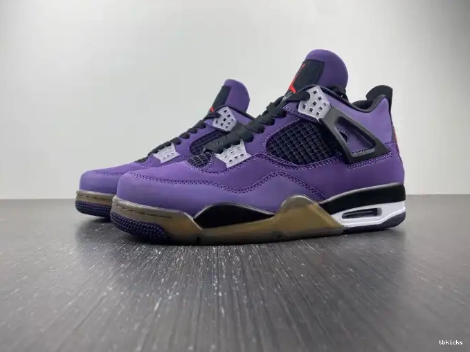 TB Purple LN4 766296 (Friends Scott Travis and Family) Jordan 4 Retro 0603